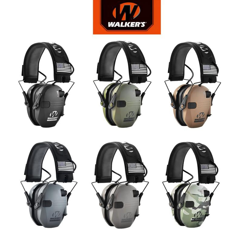 W1-Y+BOX Tactical Shooting Hearing Protection Earmuffs with Storage Box for Easy Carrying Intelligent Noise Cancelling and Pickup Headset for Shooting and Hunting Adjustable Headband and Headphones