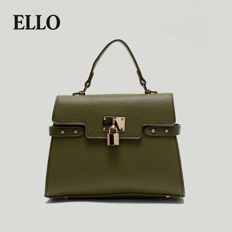 Evol Women’S Multi-Color Elegant Textured Zipper Shoulder Bag – Structured Vegan Leather Top Handle Purse with Gold Lock Closure, Adjustable Strap