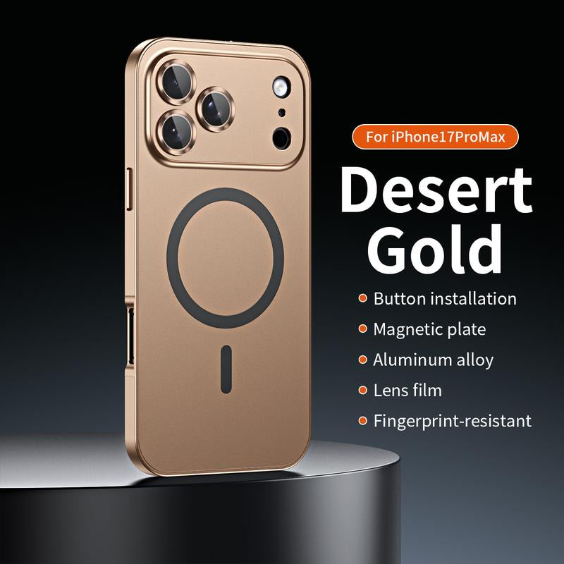 Applicable to Iphone 17 16 15 14 13 12 17 Promax Cases Anti-Fall Metal Frame Good Gift All-Inclusive Anti-Fall Phone Case Magnetic Ultra-Thin Iphone Case