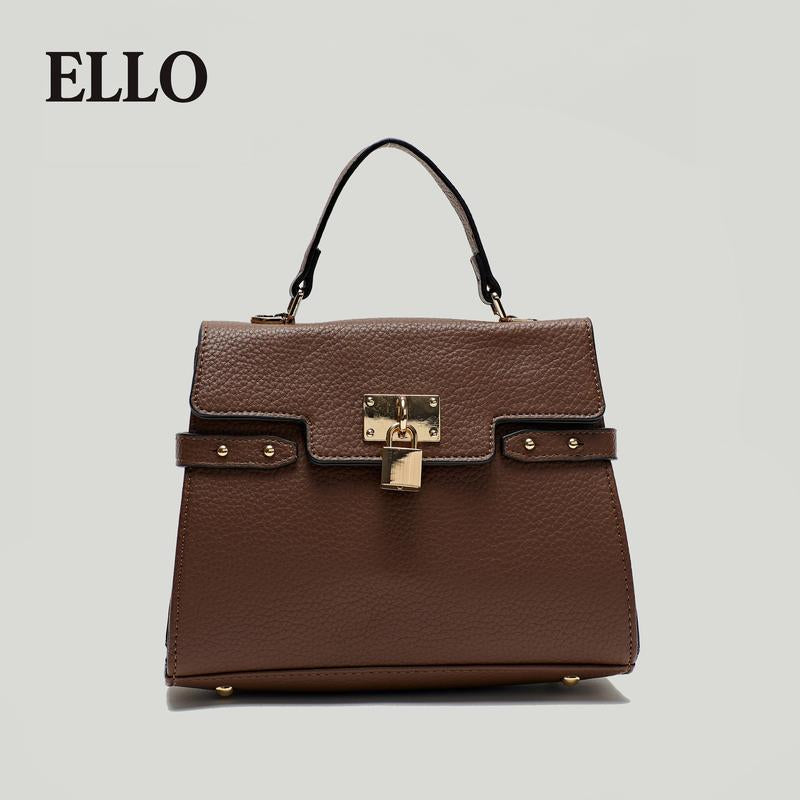 Evol Women’S Multi-Color Elegant Textured Zipper Shoulder Bag – Structured Vegan Leather Top Handle Purse with Gold Lock Closure, Adjustable Strap