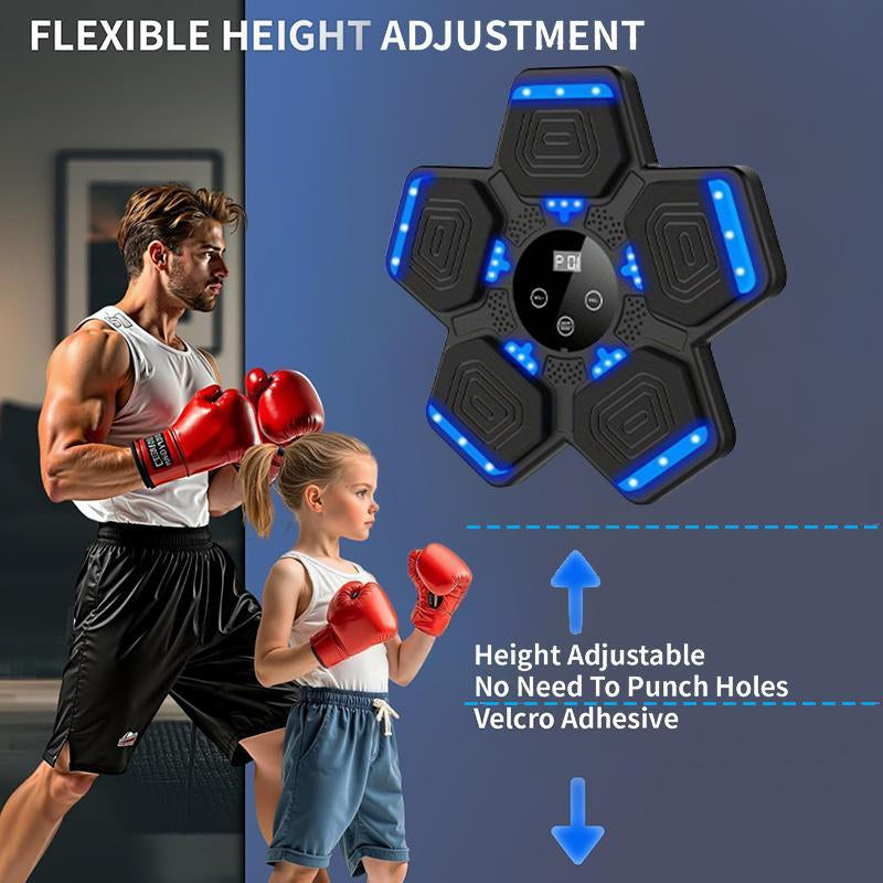Boxing Pad Set, Boxing Gloves, Interactive Smart Boxing Machine, Wall-Mounted, Suitable for Indoor, Home, and Gym Use, Perfect as a Birthday or Christmas Gift.