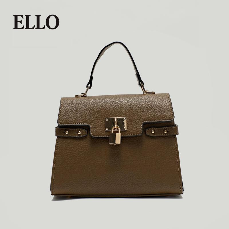 Evol Women’S Multi-Color Elegant Textured Zipper Shoulder Bag – Structured Vegan Leather Top Handle Purse with Gold Lock Closure, Adjustable Strap