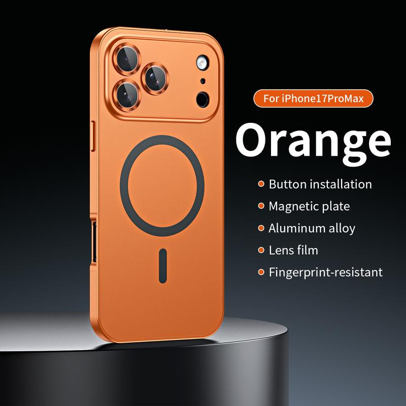 Applicable to Iphone 17 16 15 14 13 12 17 Promax Cases Anti-Fall Metal Frame Good Gift All-Inclusive Anti-Fall Phone Case Magnetic Ultra-Thin Iphone Case