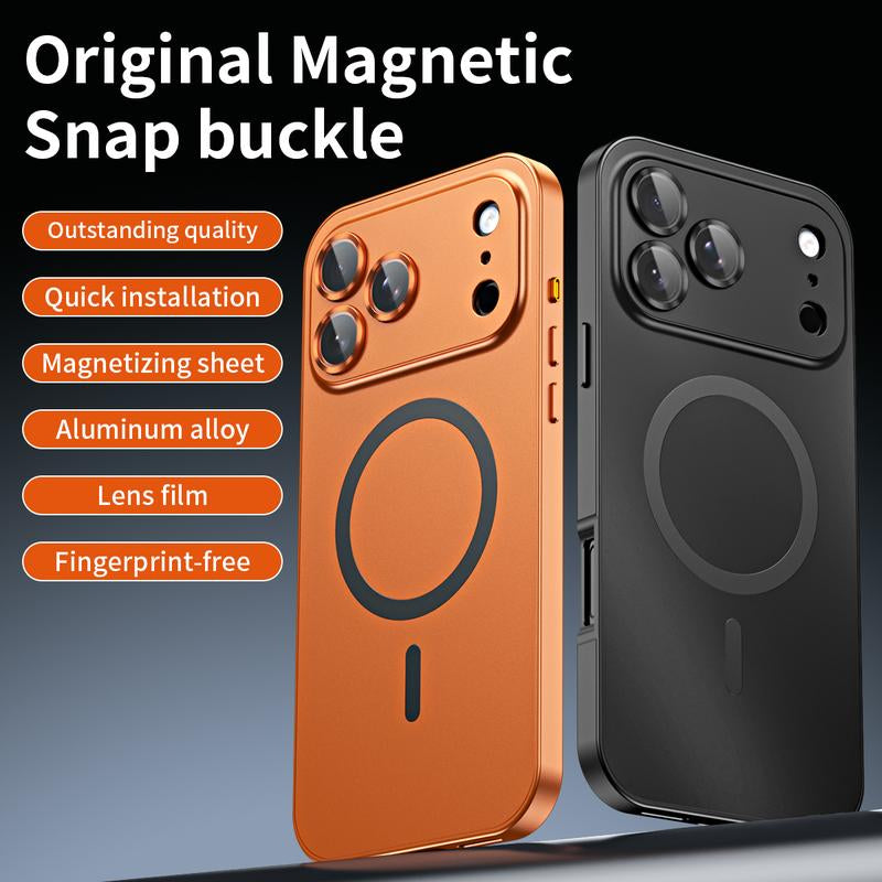 Applicable to Iphone 17 16 15 14 13 12 17 Promax Cases Anti-Fall Metal Frame Good Gift All-Inclusive Anti-Fall Phone Case Magnetic Ultra-Thin Iphone Case