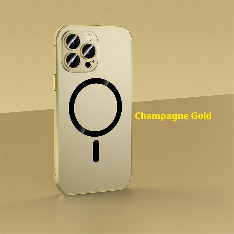 Applicable to Iphone 17 16 15 14 13 12 17 Promax Cases Anti-Fall Metal Frame Good Gift All-Inclusive Anti-Fall Phone Case Magnetic Ultra-Thin Iphone Case